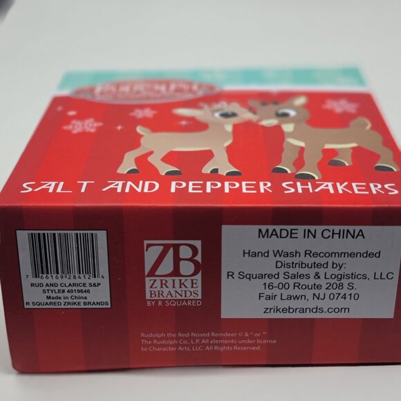 Rudolph & Clarice Salt & Pepper Shakers Set Rudolph the Red Nosed Reindeer - Picture 5 of 7